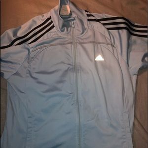 adidas light blue tracksuit